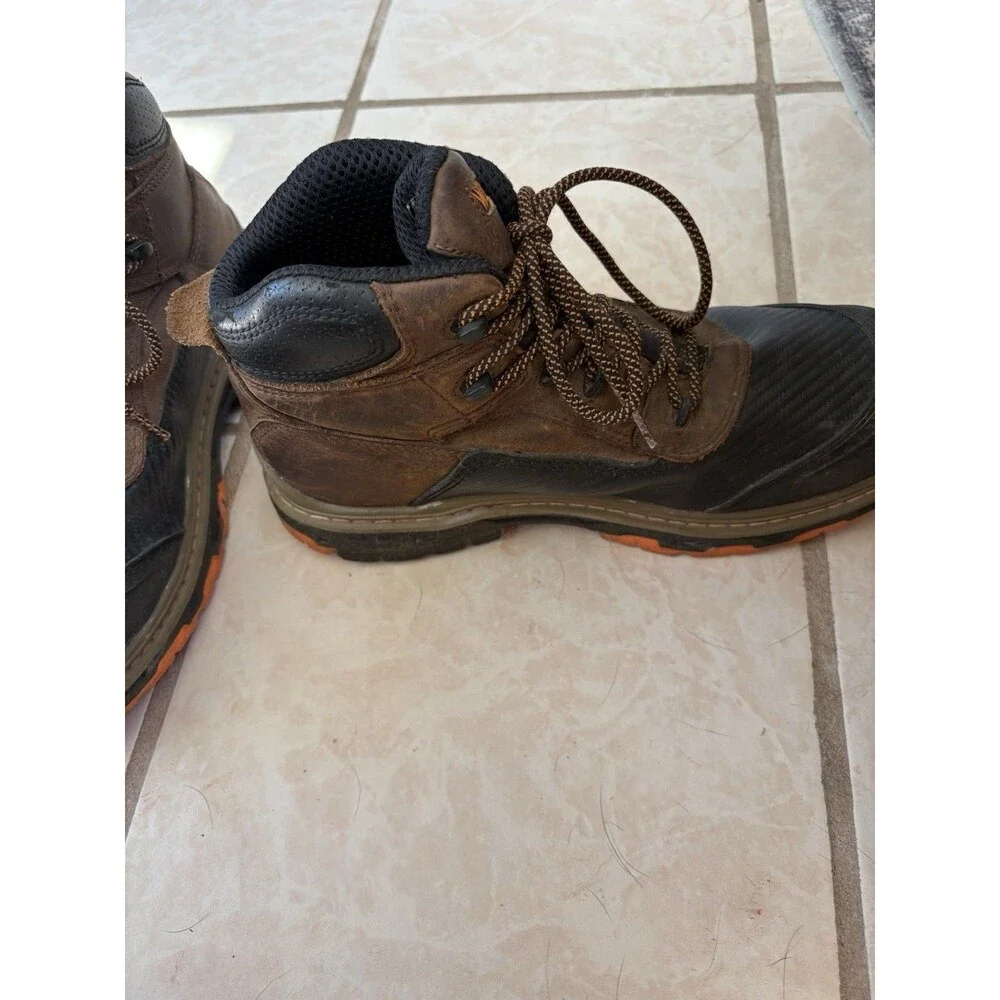 Wolverine Men's Overpass Composite Toe Waterproof Work Boots, Brown, 11 EW